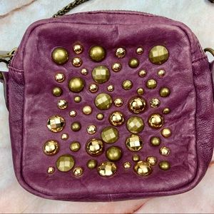 HYPE Mini Purple Leather Purse